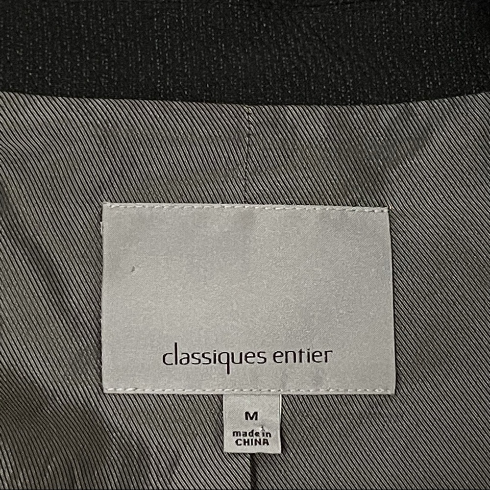 Classiques Entier Black Cap One Button Blazer Sz M - image 7